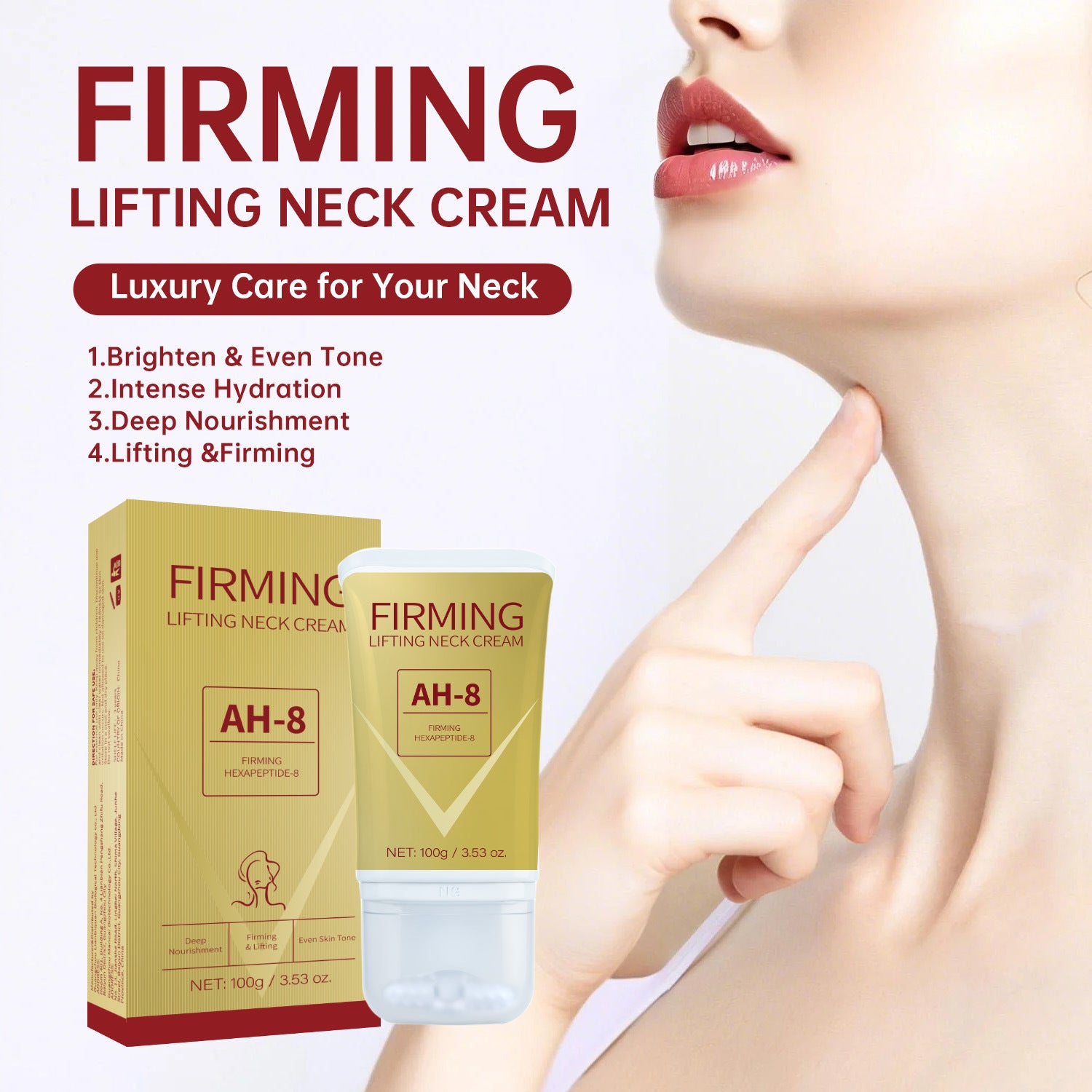Aplicador roller de contacto frío de la crema reafirmante de cuello